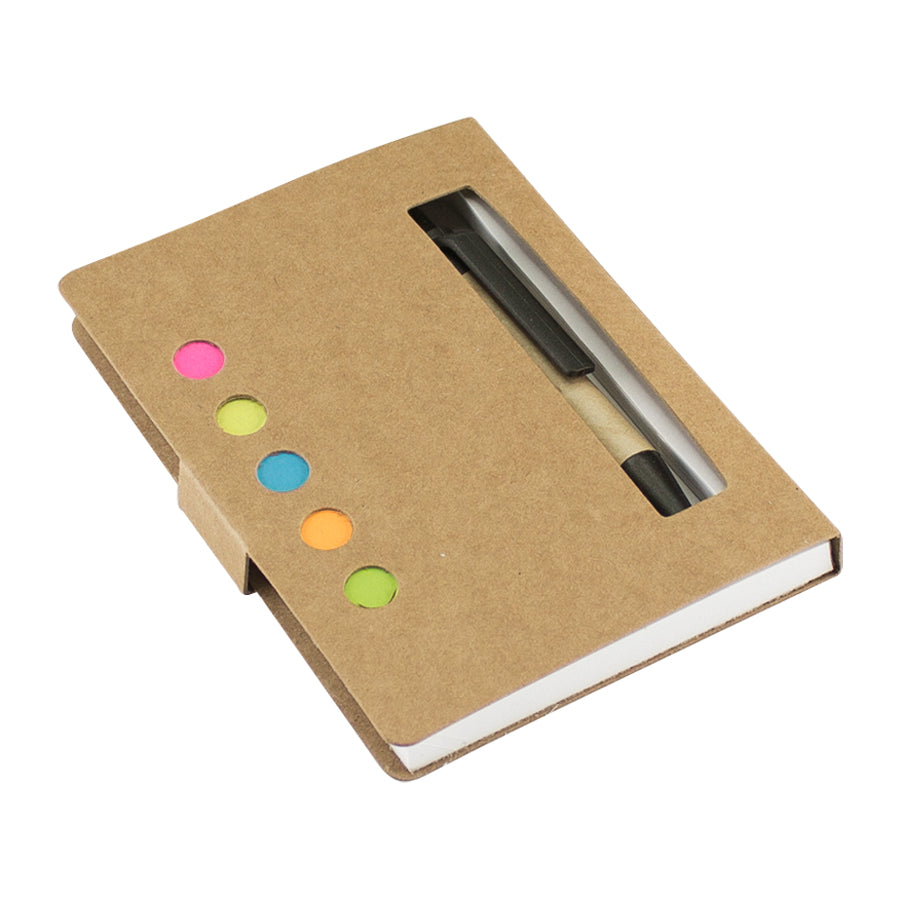 Memo set ecológico con bolígrafo