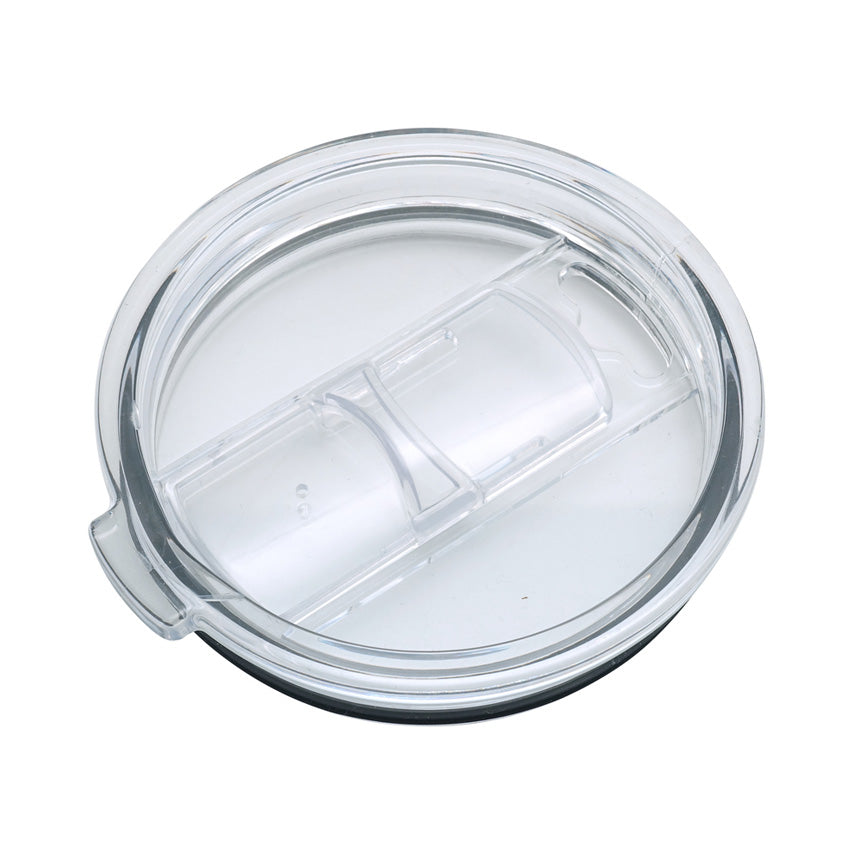 Mug grande de acero inoxidable 850ml con tapa plástica transparente a presión. Ideal para merchandising con logo impreso o grabado. Mínimo 100 unidades.