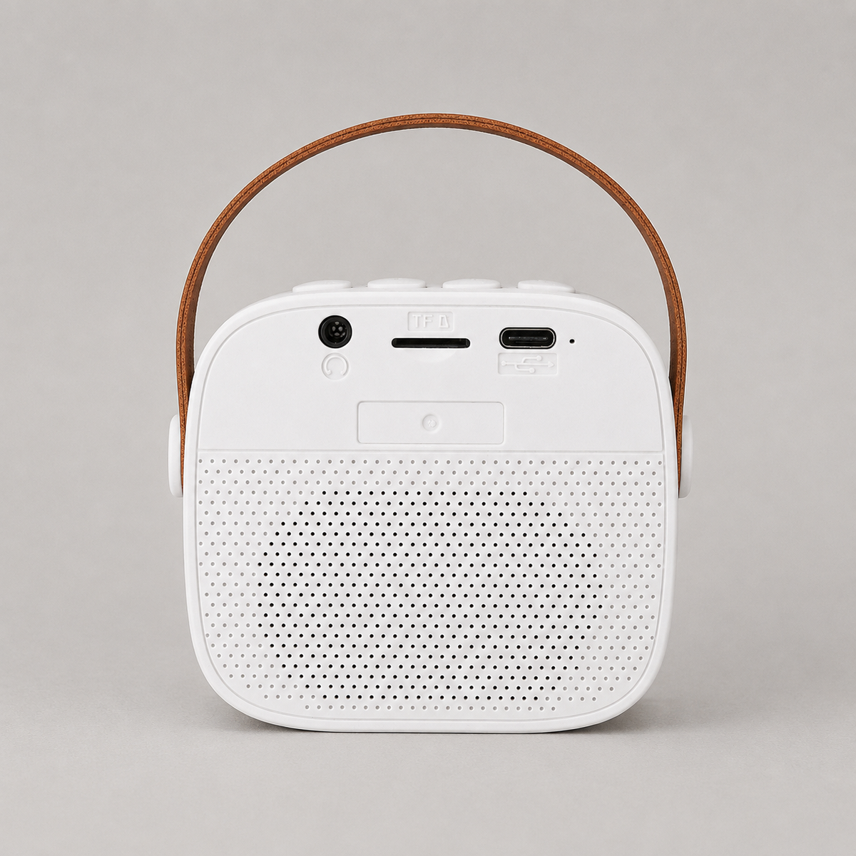 Parlante Bluetooth portátil con radio FM, entrada AUX y 5 W de potencia. Personalízalo con tu marca y potencia tu merchandising corporativo. Cotiza en Aporta Imagen.