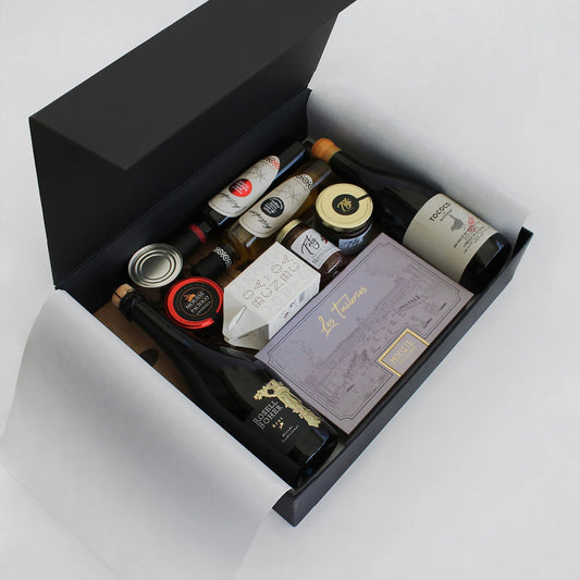 “Regalo Brindis de Altura con vino Tococo, espumante Rosell Boher y aperitivo gourmet premium – Aporta Imagen Chile”