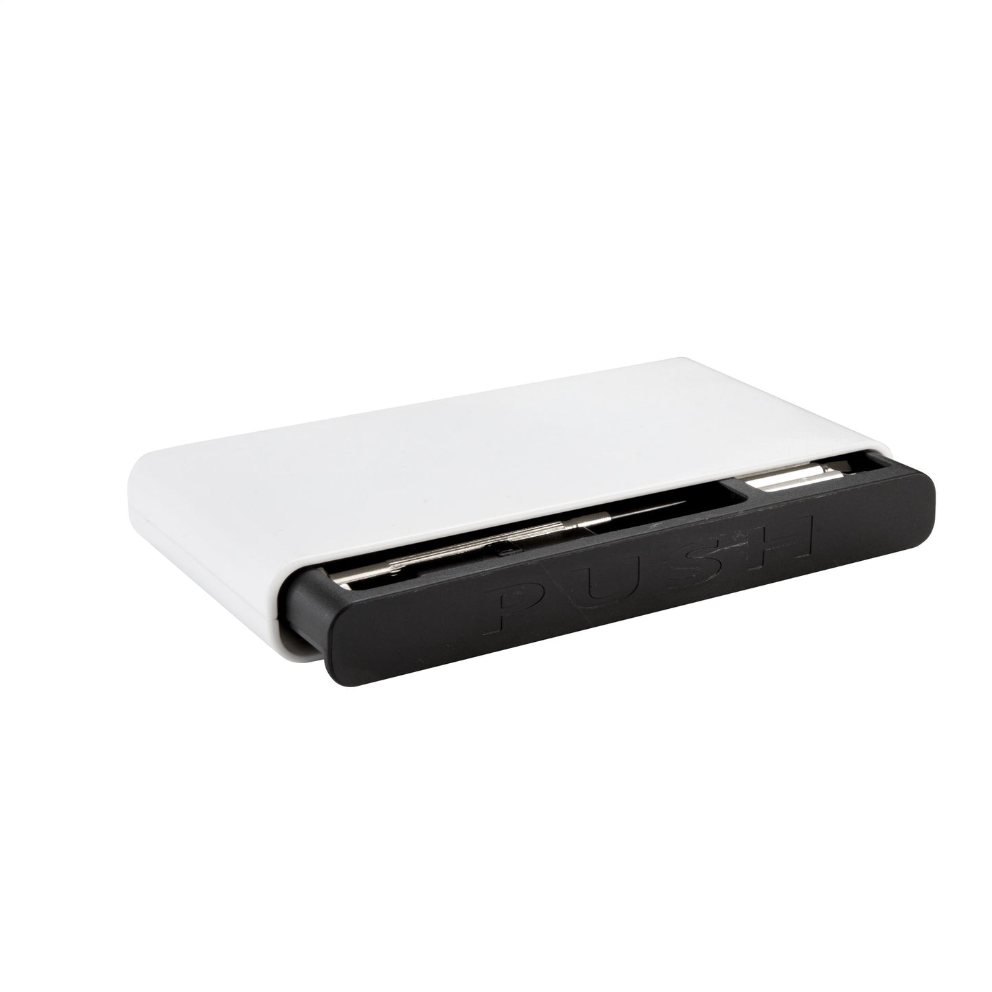 Práctico set de destornilladores imantados en estuche con apertura push. Incluye 8 puntas de precisión y base magnética para mantener el orden. El regalo corporativo ideal para tu marca. ¡Personalízalo con tu logo en Aporta Imagen! 