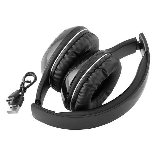Auriculares Bluetooth 5.0 plegables con batería recargable, audio de alta calidad y conexión USB-C. Personalizados con logo para empresas y regalos corporativos.