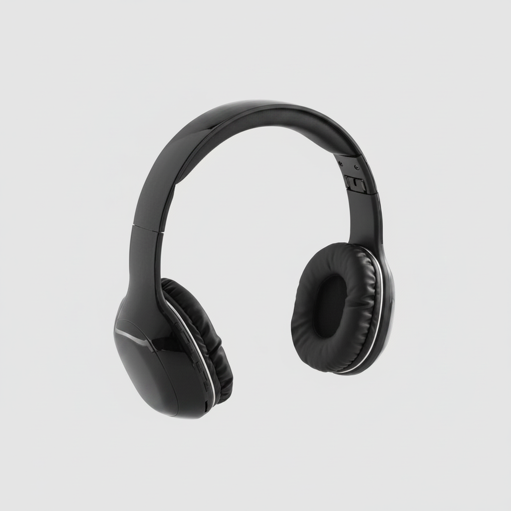 Auriculares Bluetooth 5.0 plegables con batería recargable, audio de alta calidad y conexión USB-C. Personalizados con logo para empresas y regalos corporativos.
