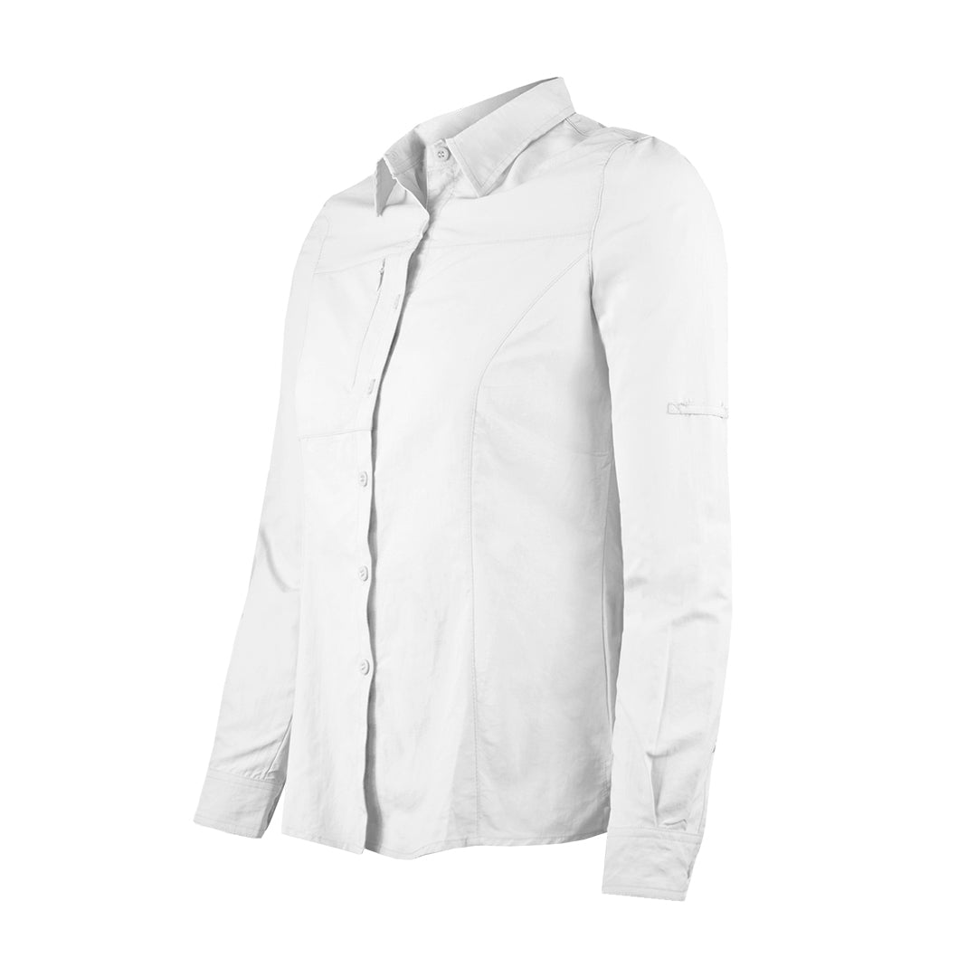 Camisa outdoor de mujer, protección UV, de secado rápido, con logo personalizado