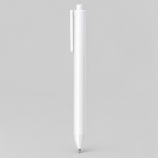 Bolígrafo retráctil con tinta gel para escritura ultra suave. Cuerpo mate, clip translúcido y detalles brillantes a tono. ¡Disponible en una amplia gama de tonos para adaptarse a tu estilo o marca.