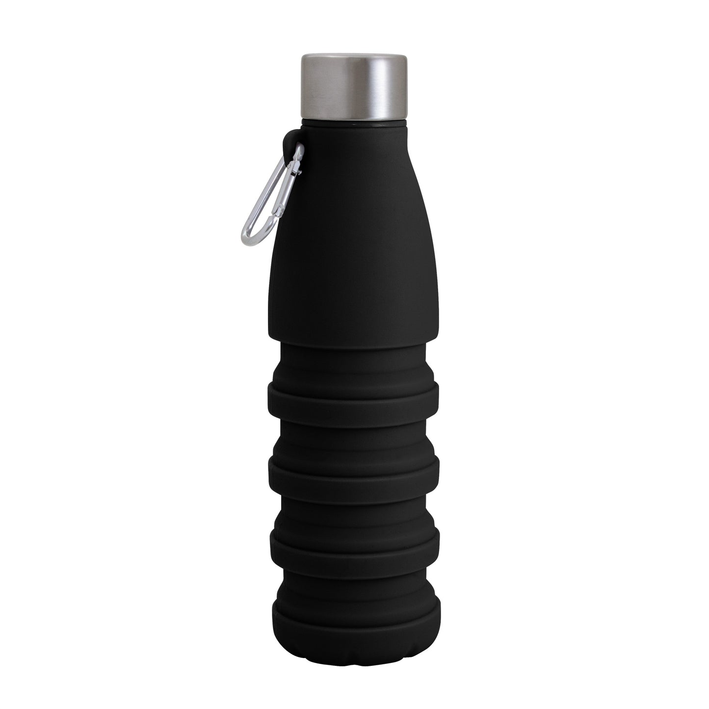 Ahorra espacio con esta botella plegable de 500ml. Se reduce a solo 17 cm al vaciarse. Con tapa de acero y mosquetón, es perfecta para el gym o viajes. Ajusta su altura según tu necesidad. La solución ligera para hidratarte donde sea! ¡Cotiza hoy!