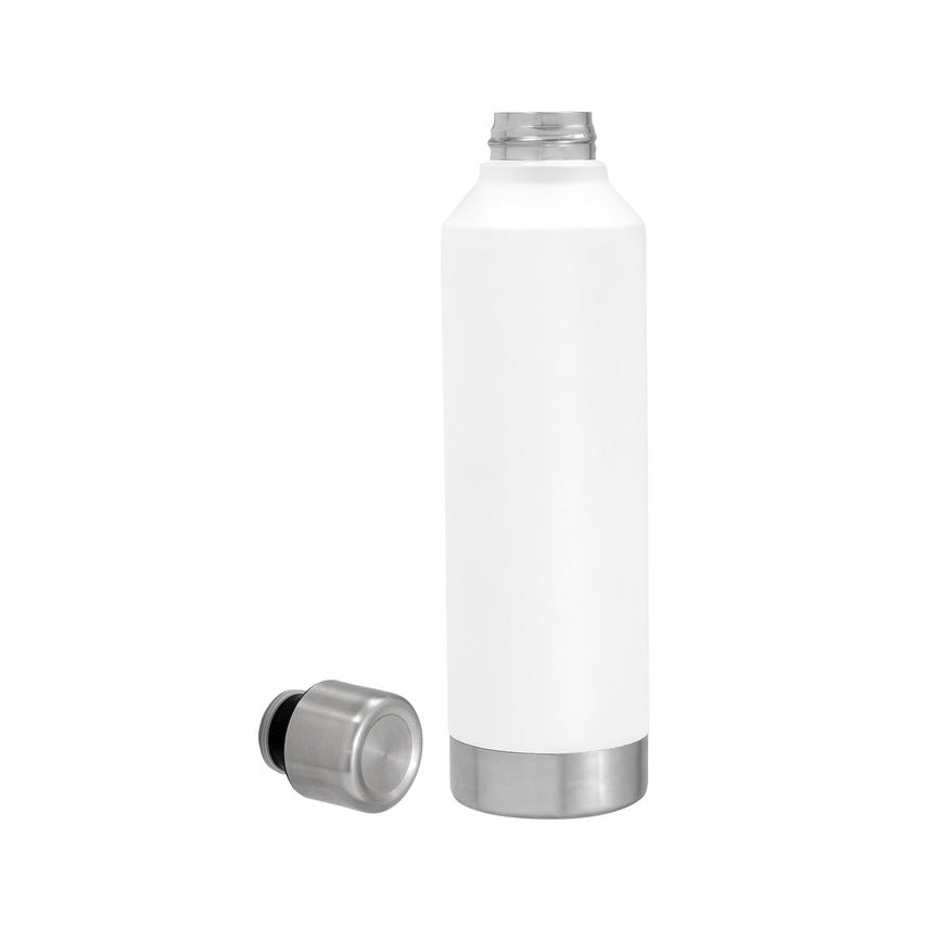 Botella térmica 550ml de acero inoxidable. Mantiene 12hrs caliente y 24hrs frío. Ideal para merchandising con logo impreso o grabado. Mínimo 100 unidades.