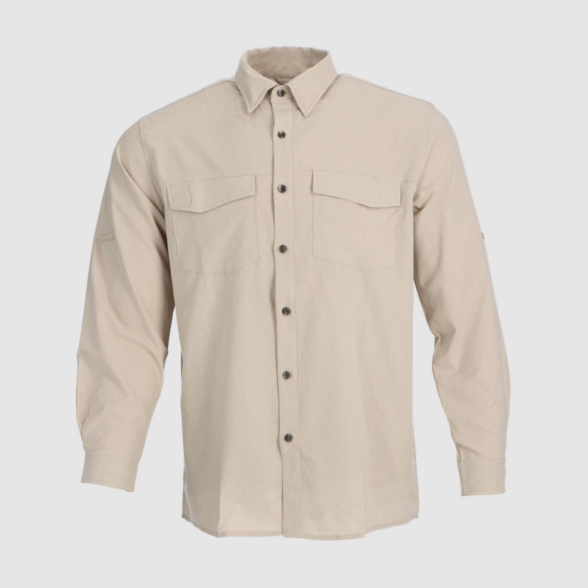 Camisa outdoor light de poliéster, tejido ligero perforado, con protección UV