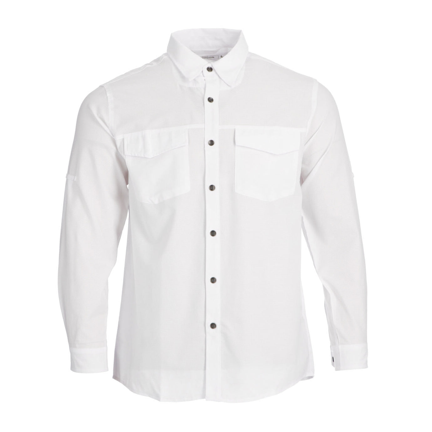 Camisa outdoor light de poliéster, tejido ligero perforado, con protección UV