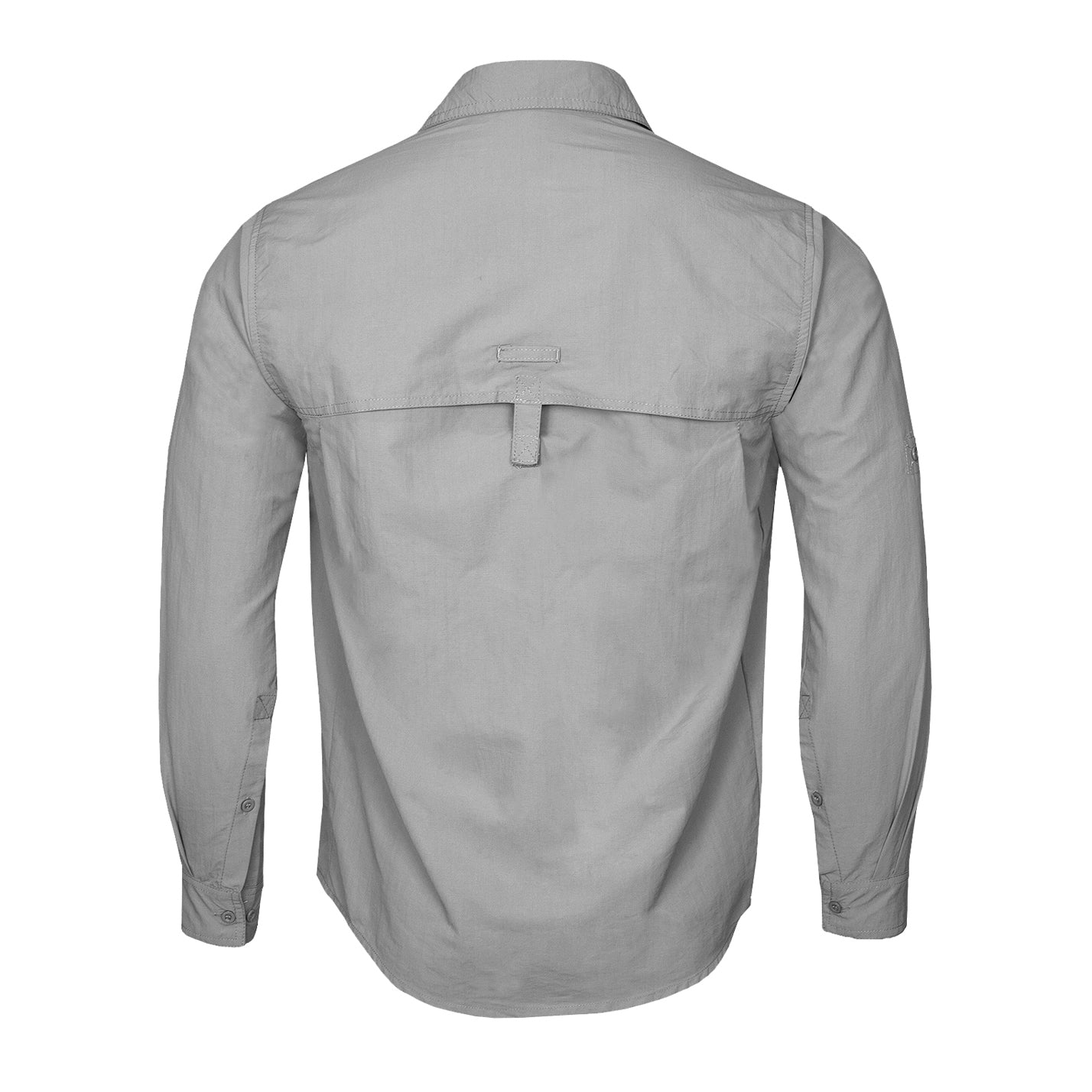 Camisa de trekking manga larga, con respiraderos axilares y logo corporativo bordado