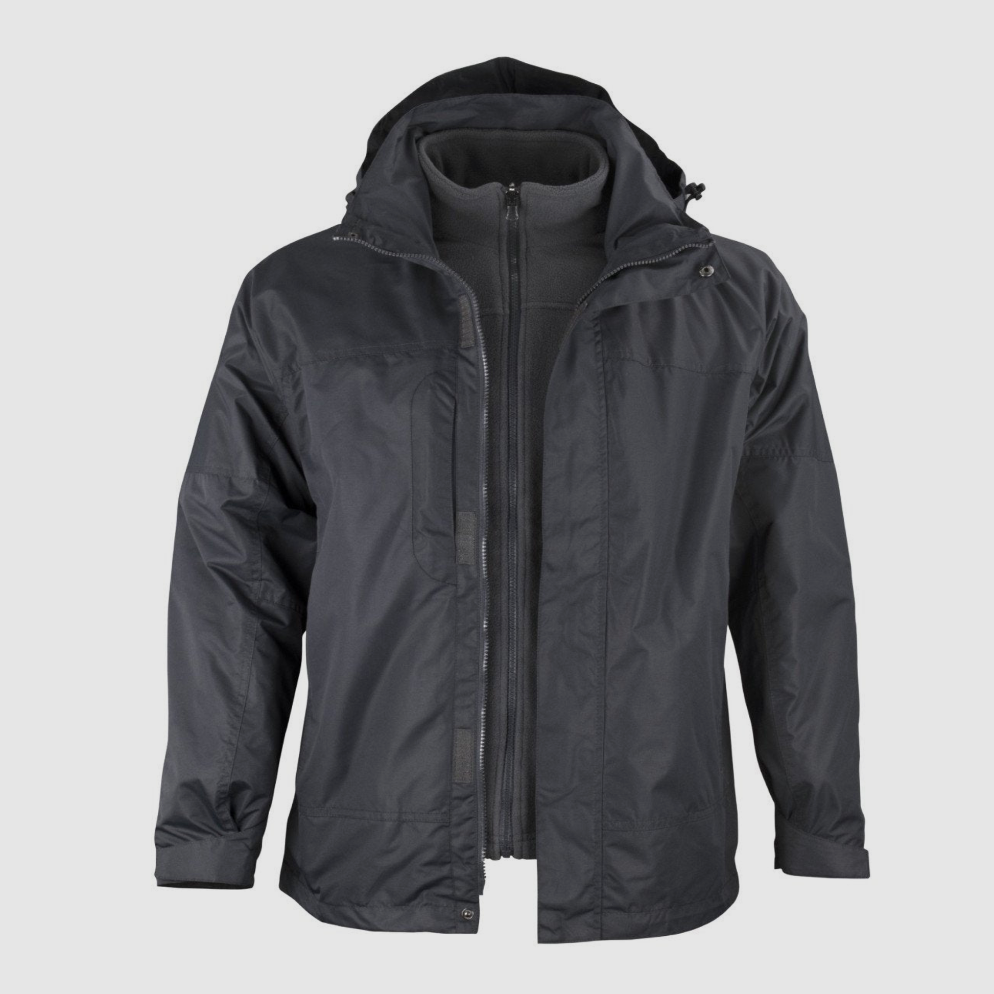 Chaqueta 3 en 1 básica manga larga con capa de goma, perfecta para cualquier ocasión.  funciones: transpirabilidad, protección térmica y resistencia al agua.
