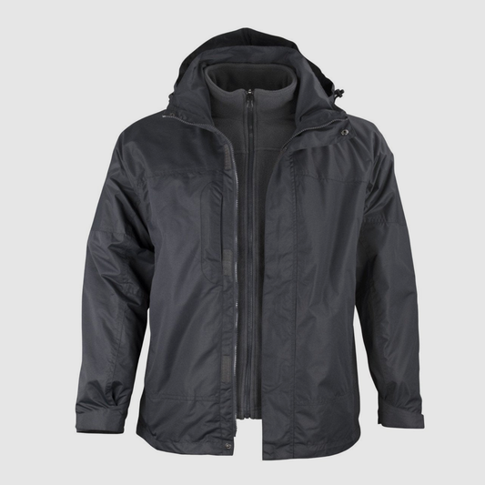 Chaqueta 3 en 1 básica manga larga con capa de goma, perfecta para cualquier ocasión.  funciones: transpirabilidad, protección térmica y resistencia al agua.