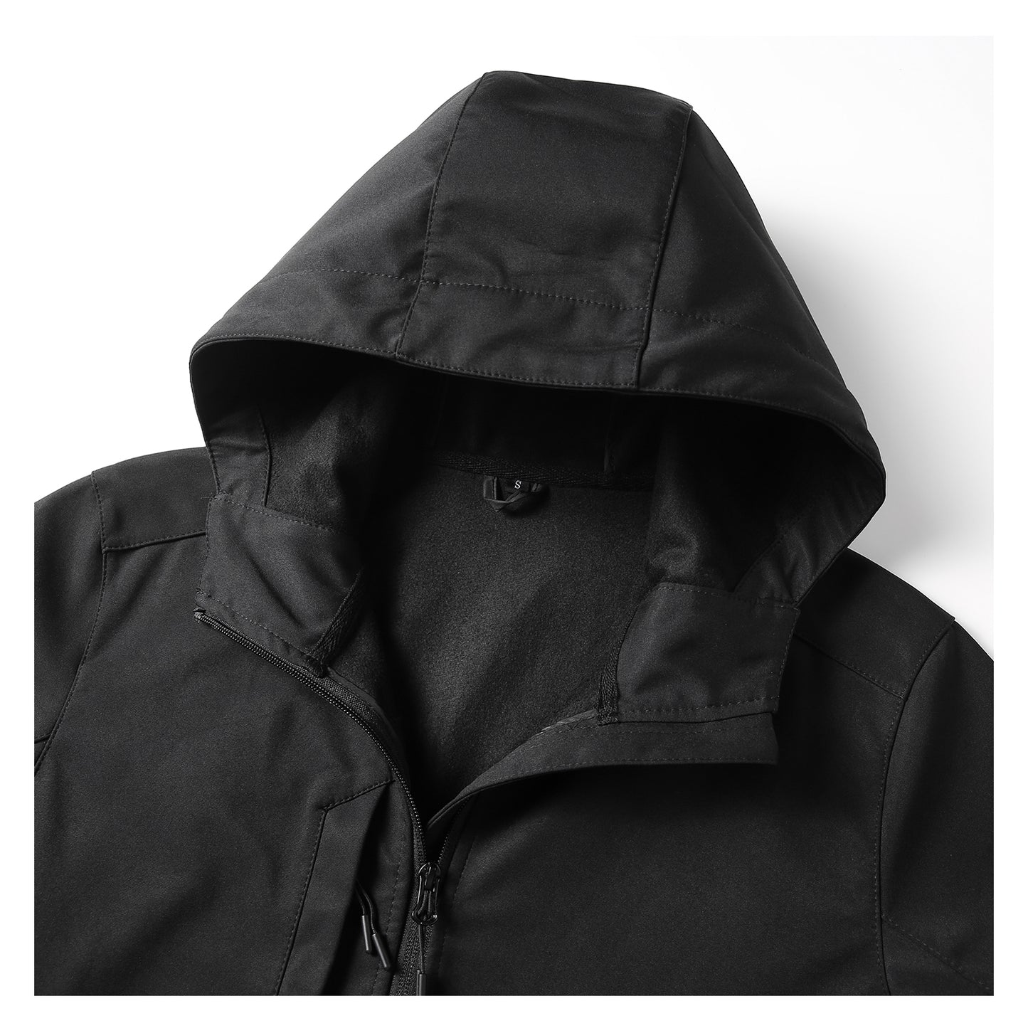 Chaqueta softshell corporativa con gorro , cortaviento y resistente al agua. Personalizable con bordado o impresión. Ideal para uniformes de empresa.
