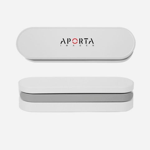 Lámpara LED plegable 17x3,9x4,5cm con brillo ajustable, uso enchufado o inalámbrico 12-24h. Personalizable con logo. Regalo corporativo. Pedido mínimo 50 uds.