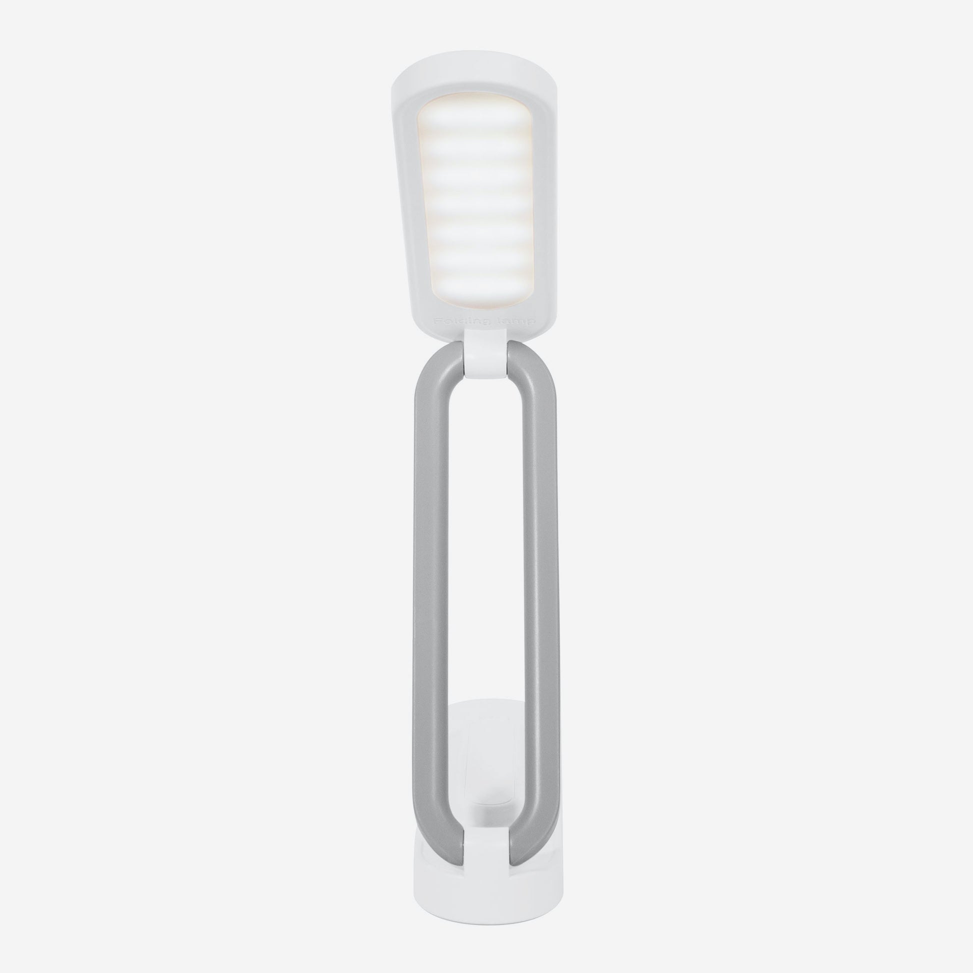 Lámpara LED plegable 17x3,9x4,5cm con brillo ajustable, uso enchufado o inalámbrico 12-24h. Personalizable con logo. Regalo corporativo. Pedido mínimo 50 uds.