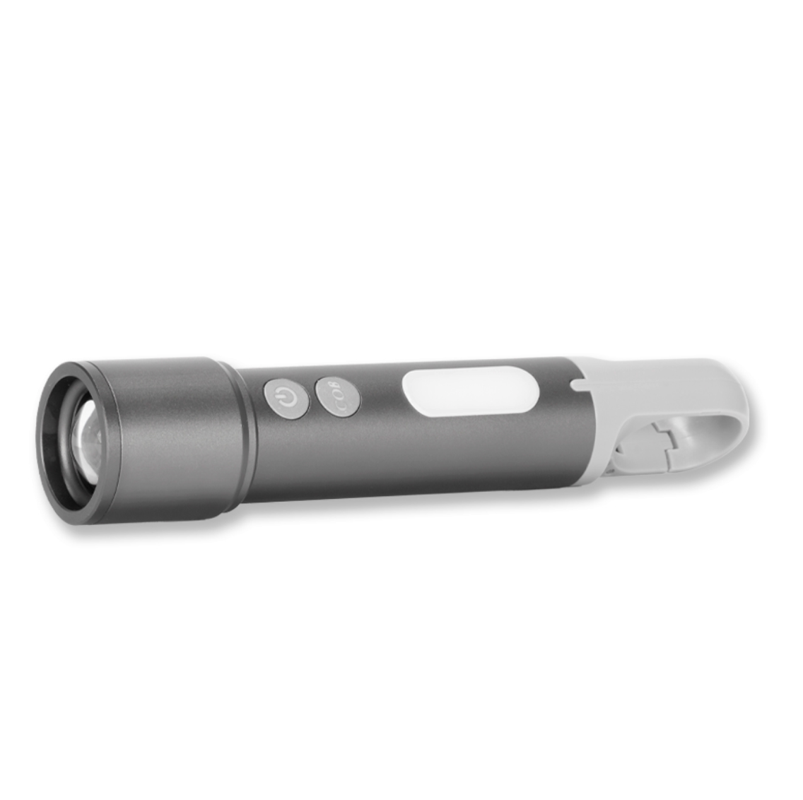 Descubre la linterna táctica recargable de aluminio de 20W y 1000 lúmenes. Con 15 funciones, foco regulable, luz roja lateral, puerto USB-C y kit de filtros de colores. ¡Perfecta para camping, seguridad y emergencias. Ideal para el día del padre. Cotiza con nosotros!