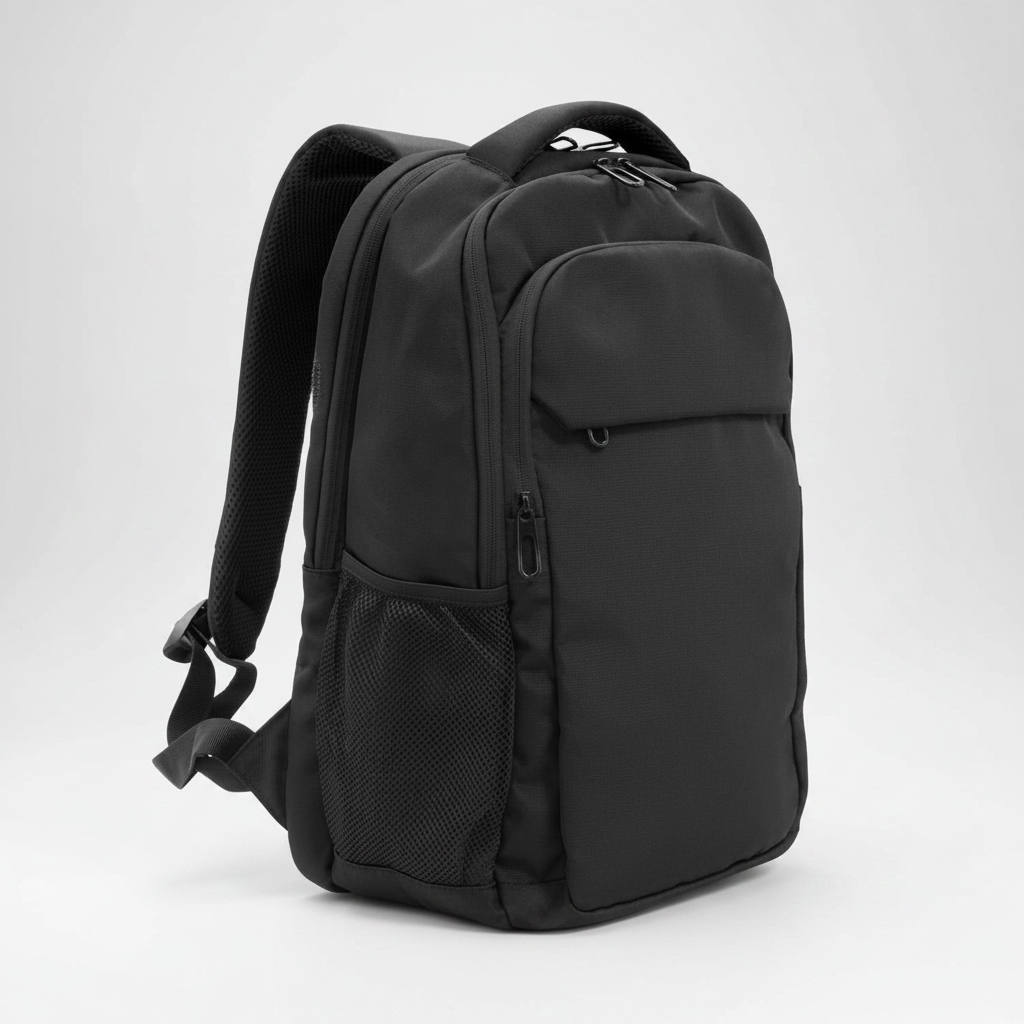 Mochila corporativa portanotebook de 20 litros para computadoras de hasta 16 pulgadas. Incluye compartimento acolchado, organizadores internos, bolsillos laterales y cinta para equipaje. Personalizada con logo corporativo. Cotiza con nosotros.