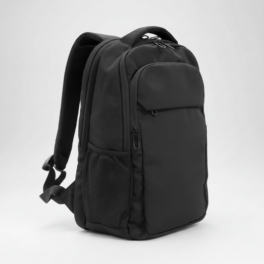 Mochila corporativa portanotebook de 20 litros para computadoras de hasta 16 pulgadas. Incluye compartimento acolchado, organizadores internos, bolsillos laterales y cinta para equipaje. Personalizada con logo corporativo. Cotiza con nosotros.
