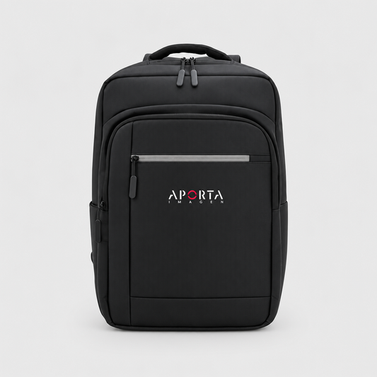 Mochila portanotebook 15” con compartimento acolchado, organizadores y diseño ejecutivo. Ideal para regalos corporativos y empresas. ¡Cotiza la tuya!