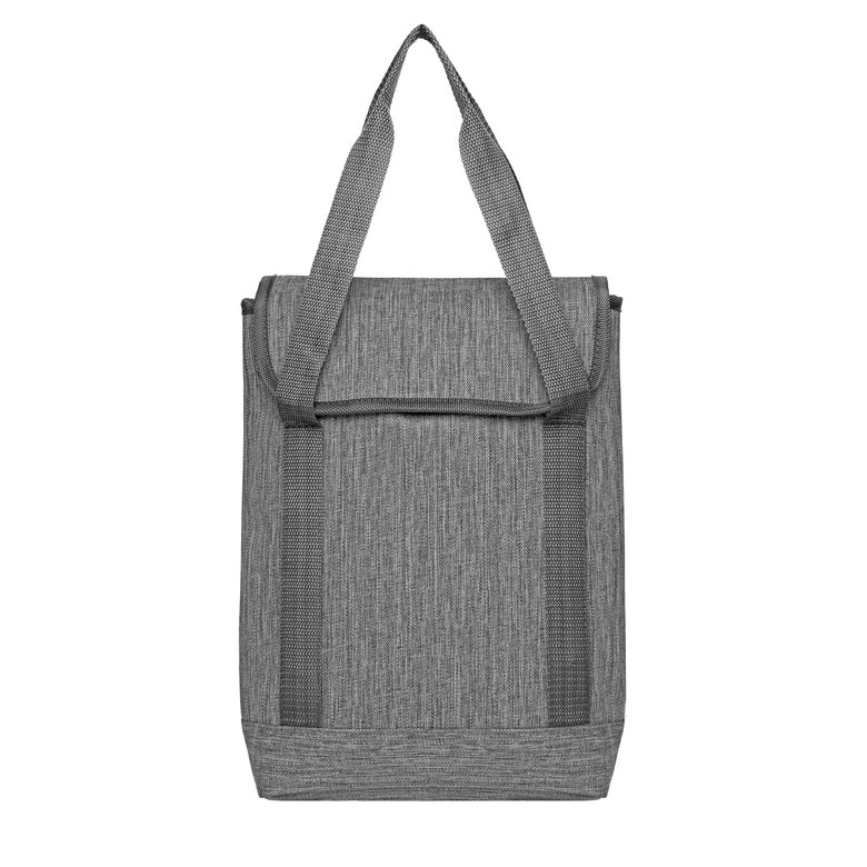 Mochila térmica corporativa de 12 litros con interior acolchado, división ajustable y espacio para botella térmica. Personalizable con logo bordado o impreso. Ideal para merchandising empresarial y regalos corporativos.