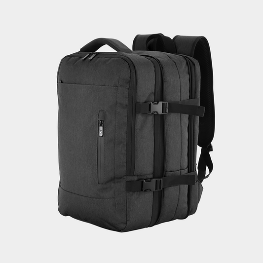 Optimiza tus viajes con nuestra Mochila Carry On de 30L. Expandible, apertura 360°, compartimento para notebook 16" y cierre impermeable. El regalo corporativo premium para ejecutivos. ¡Personalízala con tu logo en Aporta Imagen!