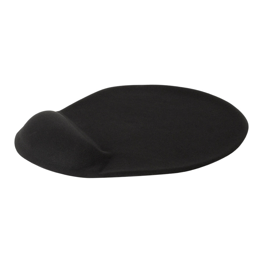 Mouse pad ergonómico corporativo con soporte de gel para muñeca, ideal para oficinas y trabajo diario. Personalizado con logo para merchandising empresarial, bienestar laboral y regalos corporativos.