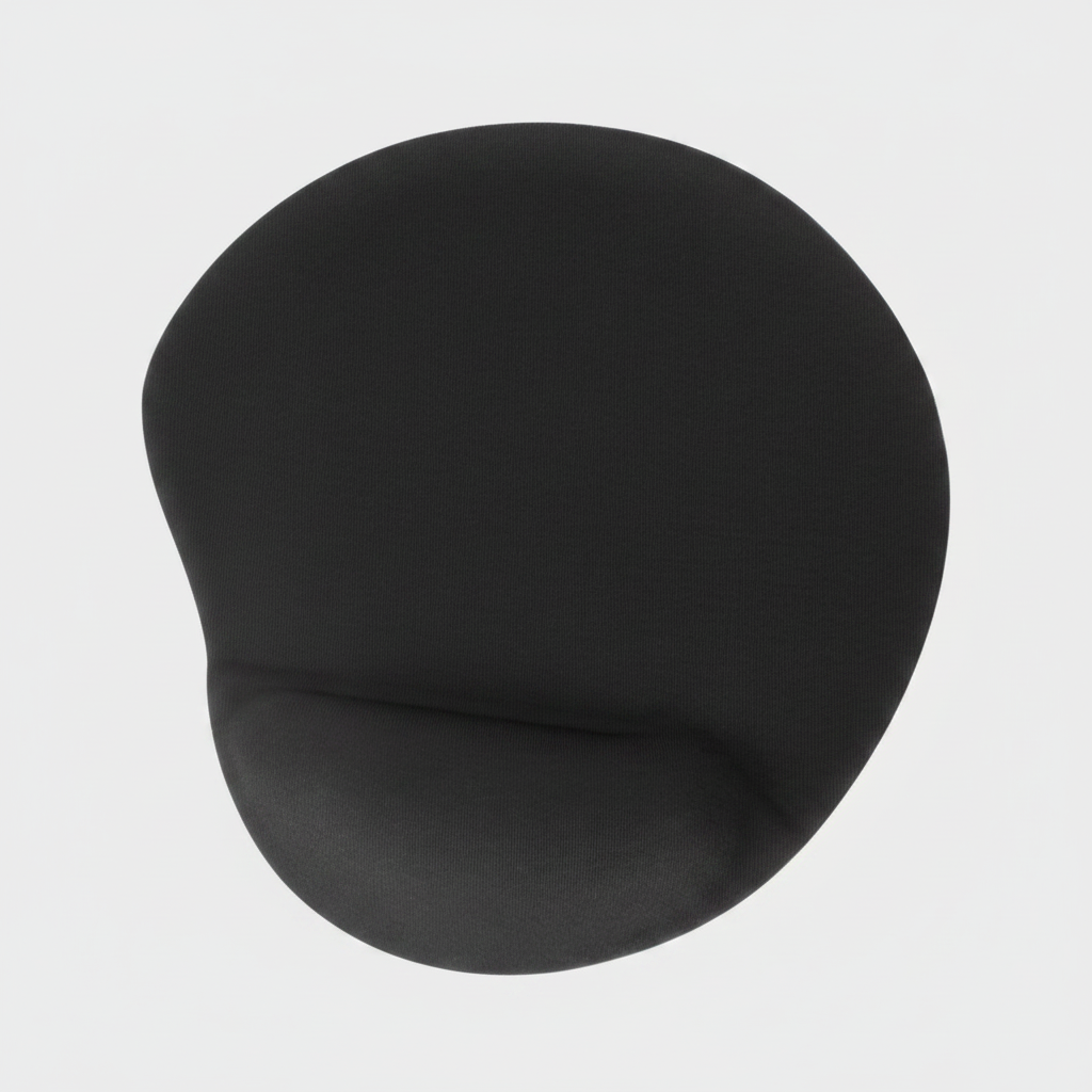 Mouse pad ergonómico corporativo con soporte de gel para muñeca, ideal para oficinas y trabajo diario. Personalizado con logo para merchandising empresarial, bienestar laboral y regalos corporativos.