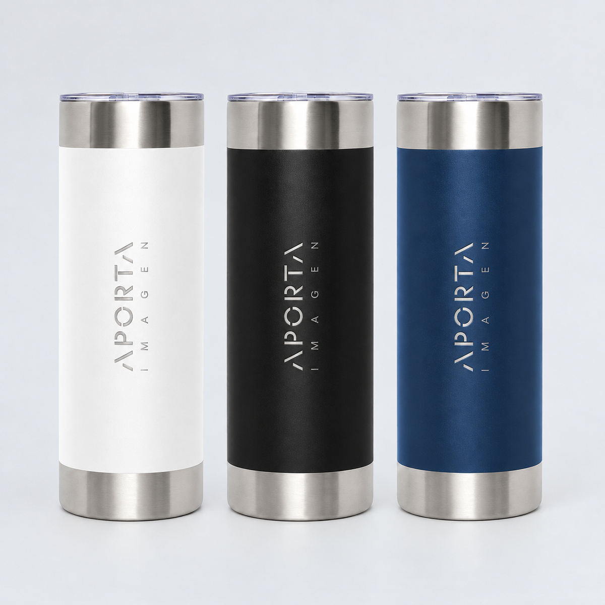Mug térmico de 650 ml con tecnología vacuum y doble pared. Mantiene bebidas calientes hasta 8 h y frías hasta 12 h. Ideal para regalos corporativos.
Disponible en varios colores.