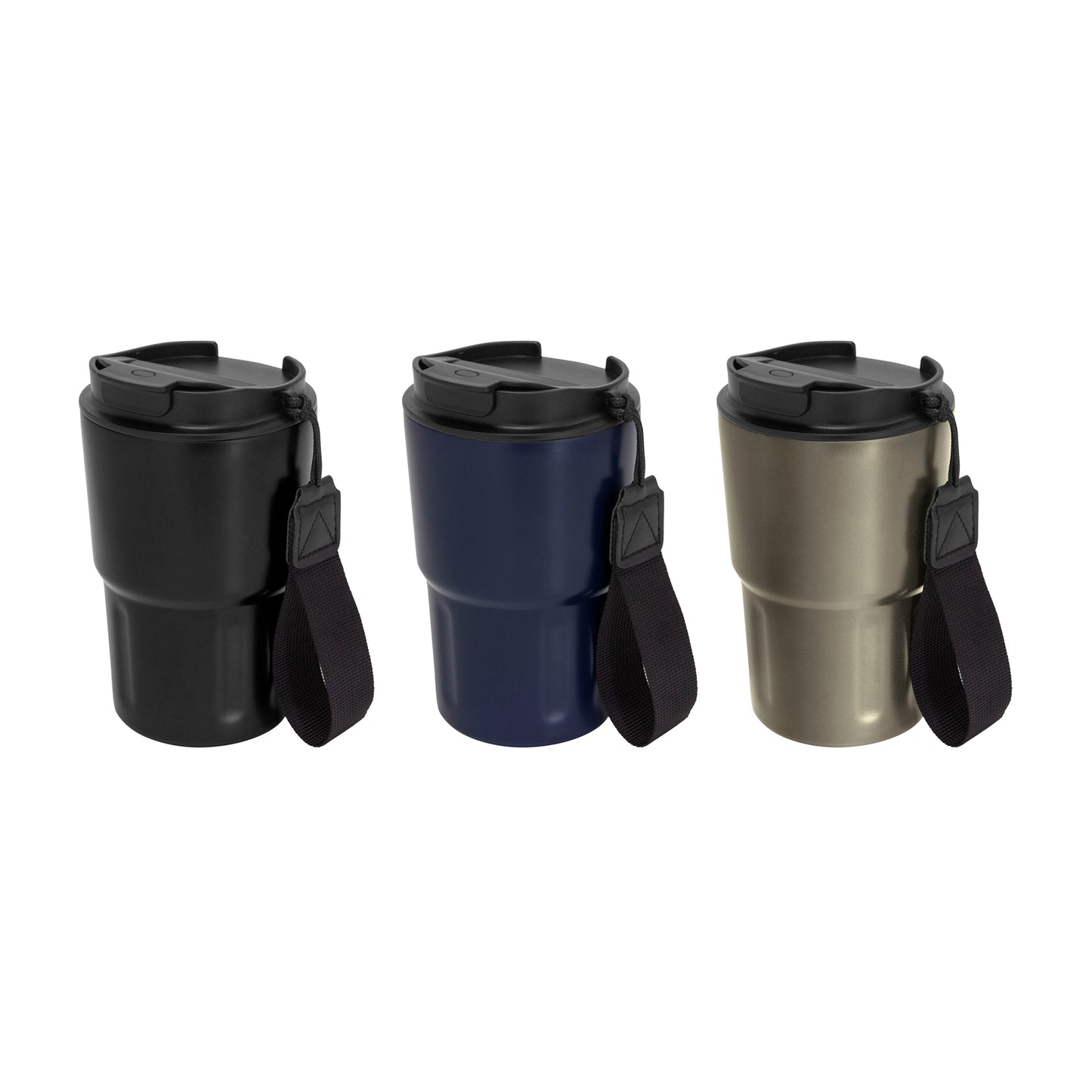 Mug de acero inoxidable con tecnología vacuum de doble pared. Mantiene bebidas calientes por 8h y frías por 12h. Acabado mate, 400ml y tapa hermética. ¡Personaliza con tu logo! Pedido mínimo 50 unidades.