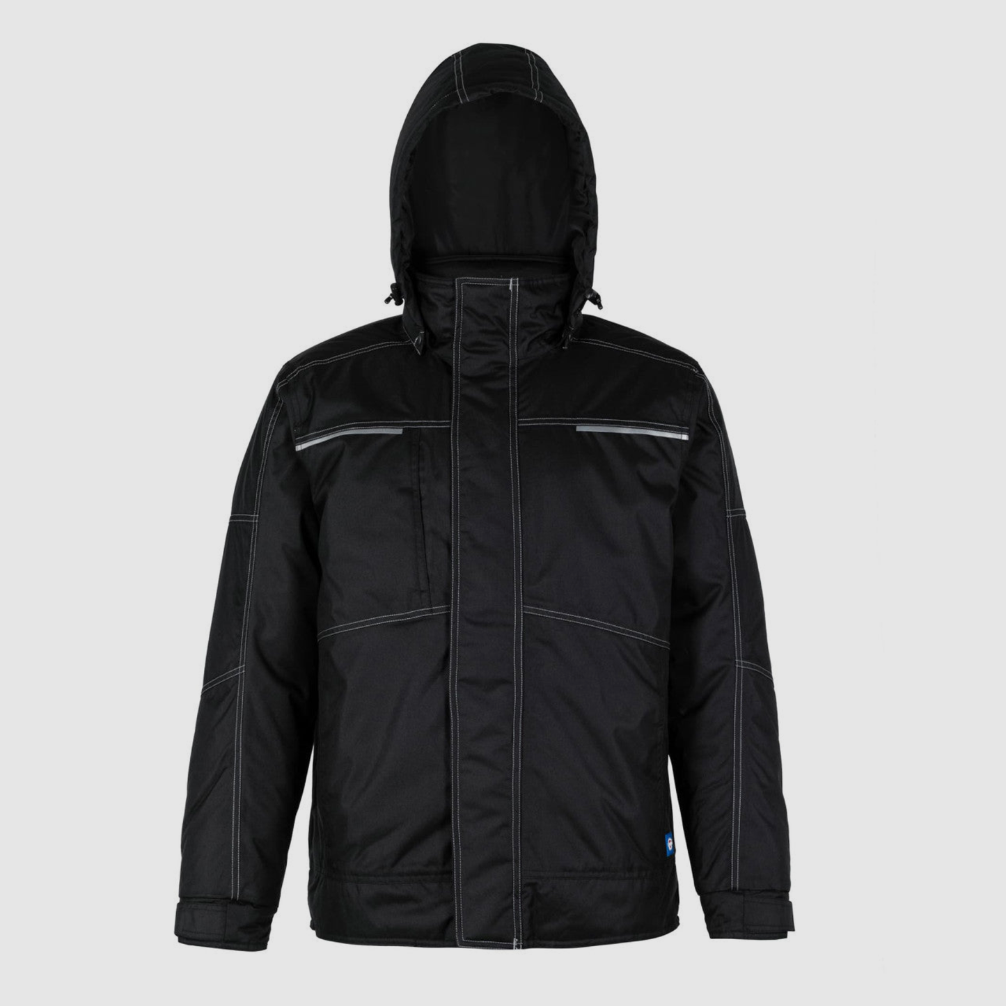 Parka térmica, impermeable y transpirable, posee costuras selladas, Detalles reflectivos en su exterior para mayor visibilidad en entornos oscuros.