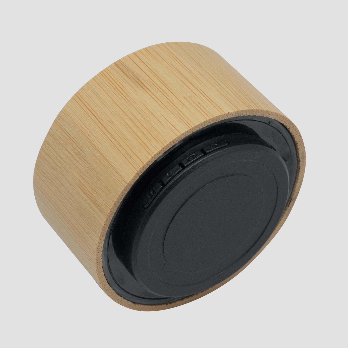 Altavoz Bluetooth 5.0 de bambú, 3W, batería 300mAh, micrófono integrado y carga USB-C. Ecológico y personalizable con logotipo. Regalo corporativo. Mín. 50 uds.