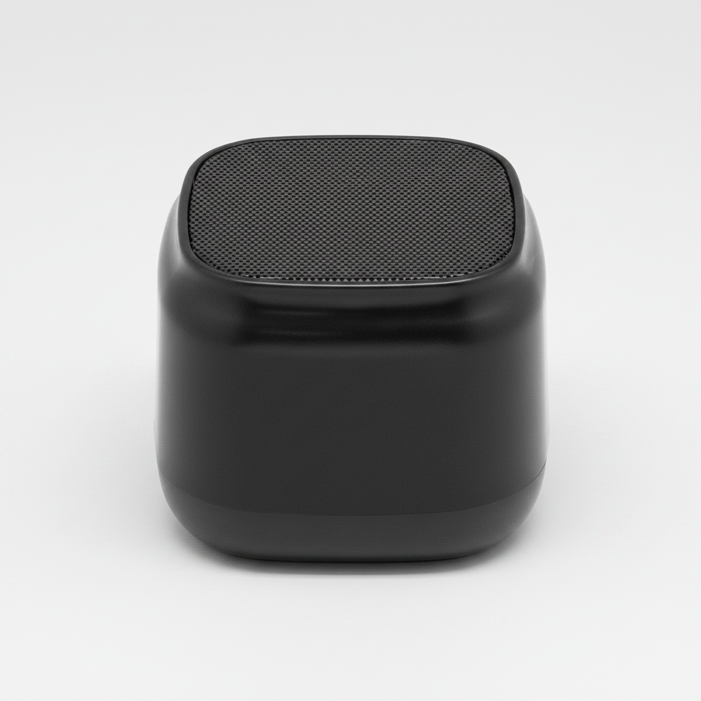 Optimiza tus reuniones con este parlante Bluetooth de alta fidelidad. Incluye micrófono para llamadas, base antideslizante y carga USB-C. Diseño elegante con malla metálica. Disponible en 3 colores. Personalízalo con tu logo .