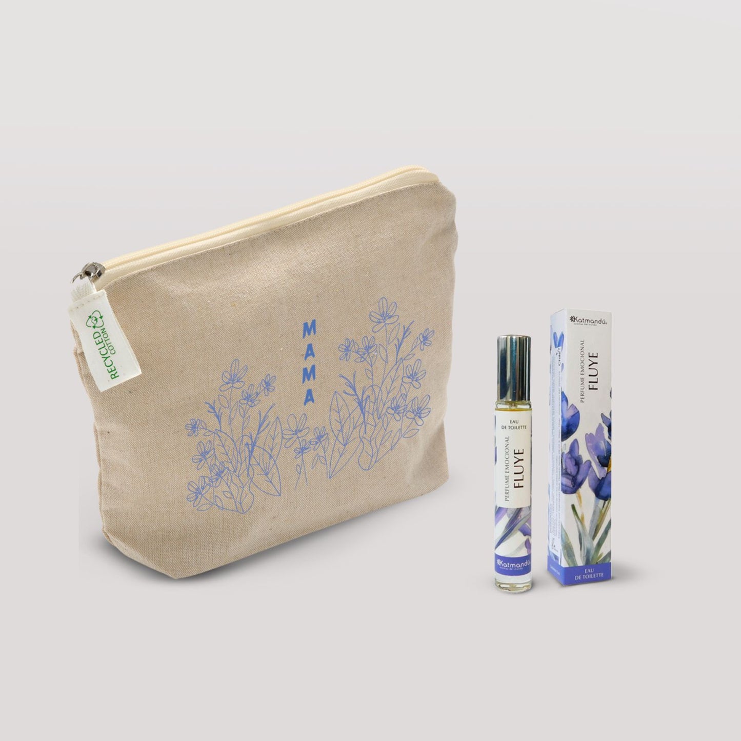 Transforma el día con una pausa sensorial. Set de perfume emocional y neceser sostenible. Presentada en bolsa de lujo blanca y cinta. Tarjeta de saludo con mensaje corporativo ¡Cotiza tu regalo aquí!