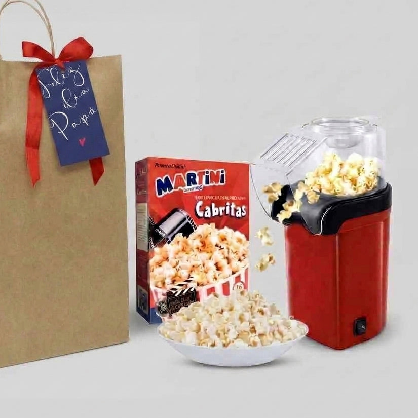 Sorprende a tus colaboradores con un regalo corporativo original. Incluye máquina de cabritas, maíz seleccionado y empaque personalizado con tu logo. ¡Cotiza aquí!