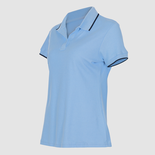Polera piqué mujer. Su tejido piqué proporciona una textura clásica y aireada, con filtro UV, ideal para el uso diario