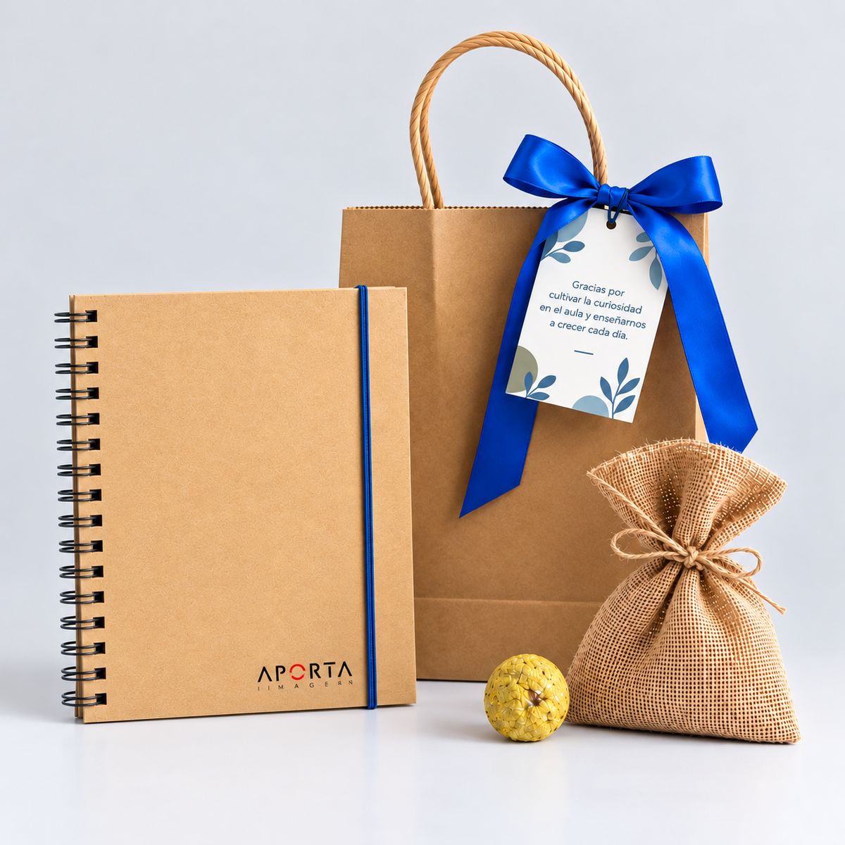Sorprende con Ideas que Crecen, un regalo corporativo sustentable con kit de siembra y libreta kraft. Personalízalo para tu empresa en Aporta Imagen.