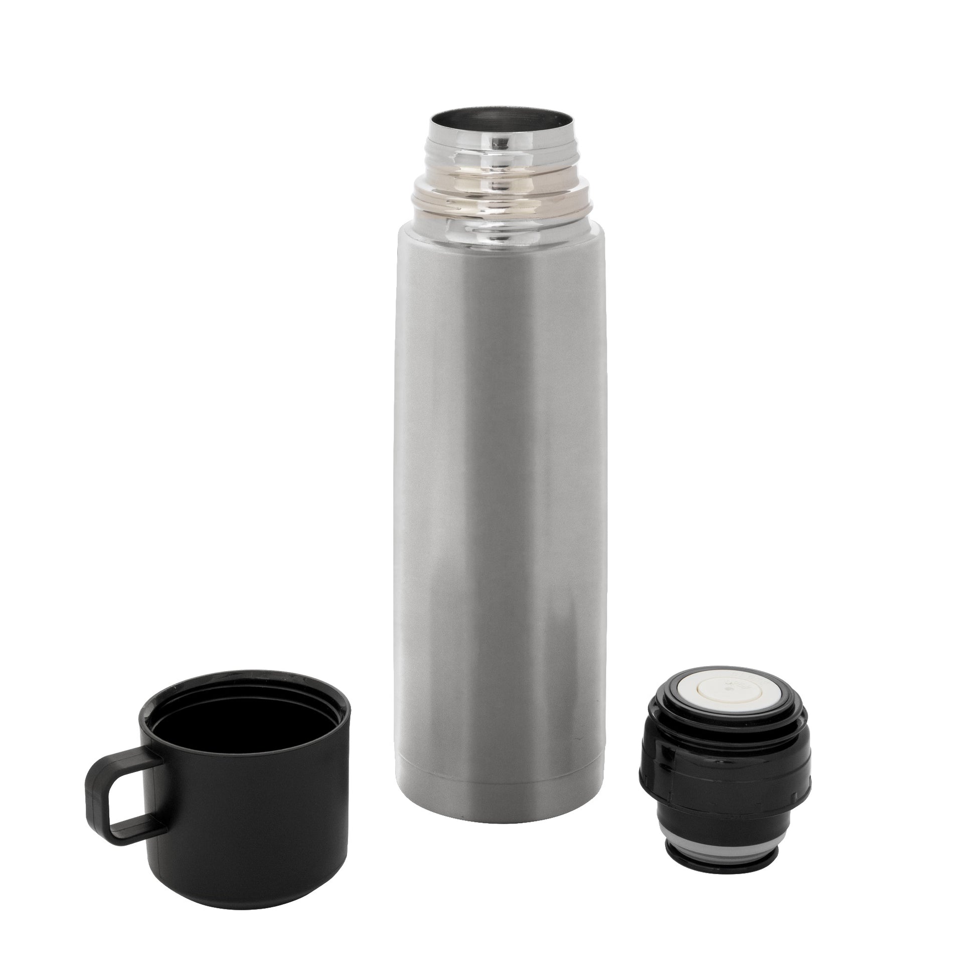 Mantén tus bebidas calientes por 6h y frías por 10 hrs. con nuestro termo de acero inoxidable. Diseño elegante en acabado mate con tecnología vacuum. ¡Compra el tuyo aquí y personalízalo!